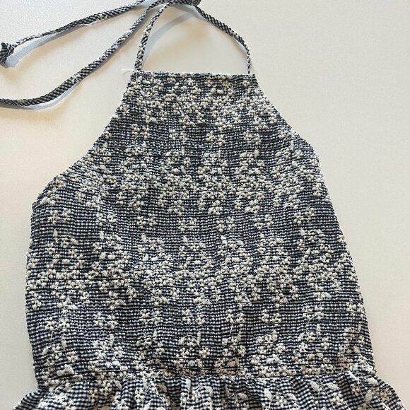 Zara NWT summer Halter Backless Mini Dress with flowers embroidery size … - Picture 3 of 9